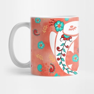 Boho Zodiac Sign- Pisces Astrology Watercolor Illustration Mug